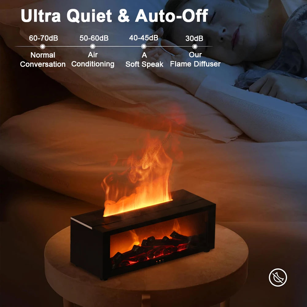 "FlameGlow Aroma Diffuser: Transform Your Space with Serenity and Style"