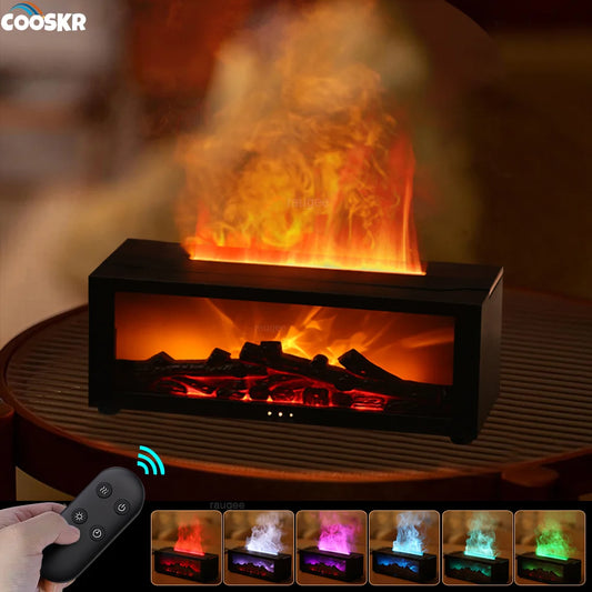 "FlameGlow Aroma Diffuser: Transform Your Space with Serenity and Style"